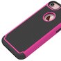 iPhone 7 8 zweiteilige Kunststoff-Silikonh&uuml;lle mit Punkten - Pink Black