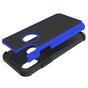 Zweiteilige Hybrid-Kunststoff-Silikonh&uuml;lle mit iPhone X XS-Nieten - Blau Schwarz