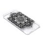 Transparenter Lotus Blumenetui TPU iPhone XR - Schwarz