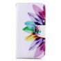 B&uuml;cherregal Brieftasche Floral Case Brieftasche iPhone XR - Weiss Pink