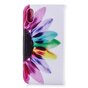 B&uuml;cherregal Brieftasche Floral Case Brieftasche iPhone XR - Weiss Pink