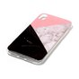 Geometrischer Marmor iPhone XS Max TPU H&uuml;lle - Pink Black White