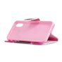 B&uuml;cherregal Brieftasche Floral Case Brieftasche iPhone XR - Weiss Pink