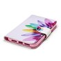 B&uuml;cherregal Brieftasche Floral Case Brieftasche iPhone XR - Weiss Pink