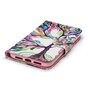 Bunte Leder Brieftasche Fall Boom iPhone XR- Bunt