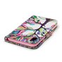 Bunte Leder Brieftasche Fall Boom iPhone XR- Bunt