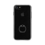FLAVR Ringhalter H&uuml;lle schwarzer Ring iPhone 6 6s 7 8 SE 2020 SE 2022 - Transparent