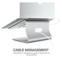 Datei Ergonomisches Aluminium Laptop Macbook Halter St&auml;nder St&auml;nder - Silber