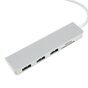 Multifunktionaler 5-in-1-USB-C Hub mit TF-SD-Kartenleser 3 USB 3.0 f&uuml;r MacBook Pro