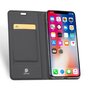 Dux Ducis Cover Booklet Etui Cover mit Klappenleder Cover iPhone XS Max - Schwarz