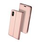 Dux Ducis Cover Booklet Etui Cover mit Klappenleder Cover iPhone XS Max - Ros&eacute;gold