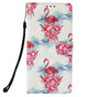 Flamingo Brieftasche iPhone XR Kunstleder TPU H&uuml;lle - Blumen