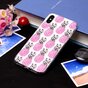 Rosa Ananas TPU Soft Case iPhone XS Max Abdeckung - White Case