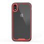 Schwarz Rot TPU Acryl Kunststoff H&uuml;lle iPhone XR - Transparent