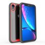 Schwarz Rot TPU Acryl Kunststoff H&uuml;lle iPhone XR - Transparent