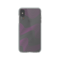 Gear4 Victoria transparente H&uuml;lle mit lila und grauen Wellen iPhone XS Max - Transparent