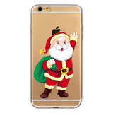 Weihnachtshülle iPhone 6 Plus 6s Plus Weihnachtshülle Silikon TPU Santa Abdeckung_
