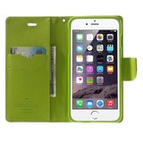 Mercury Goospery Blue Wallet Bücherregal iPhone 6 Plus 6s Plus Dunkelblaues Leder Wallet Case_