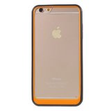 Hybrid stossfeste Hülle iPhone 6 6s Schwarz Orange Transparent_