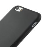 Schwarze TPU-Hülle iPhone 6 6s solide Silikonhülle Schwarzer zusätzlicher Griff_