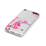 Durchscheinende Blumenhülle für iPod Touch 5 6 7 Hülle Zweige lila rosa_