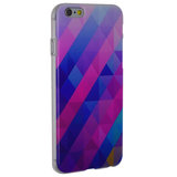 Blaues lila Dreieck iPhone 6 Plus 6s Plus Hardcover_
