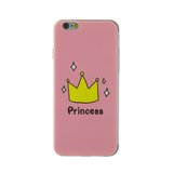 Rosa Amsterdam Prinzessin iPhone 6 6s Fall Fall Kronenabdeckung_