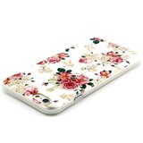Weisse rosa Rosen Blumen klassisch Kompatibel mit iPhone 6 6s Hülle Case Cover_