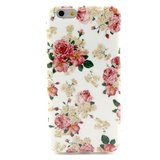 Weisse rosa Rosen Blumen klassisch Kompatibel mit iPhone 6 6s Hülle Case Cover_