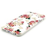 Weisse rosa Rosen Blumen klassisch Kompatibel mit iPhone 6 6s Hülle Case Cover_