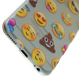 Transparentes Emoji Kompatibel mit iPhone 6 Plus 6s Plus Hülle Case Cover Smiley_