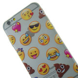 Transparentes Emoji Kompatibel mit iPhone 6 Plus 6s Plus Hülle Case Cover Smiley_