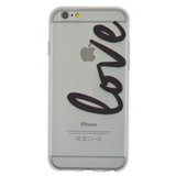 TPU transparente Hülle für iPhone 6 6s Love Cover_
