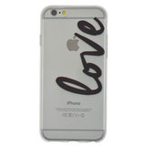 TPU transparente Hülle Kompatibel mit iPhone 6 6s Love Cover_