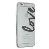 TPU transparente Hülle Kompatibel mit iPhone 6 6s Love Cover_