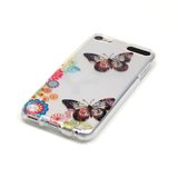 Bunte Hülle Schmetterlinge Blumen iPod Touch 5 6 7 durchscheinende Hülle_