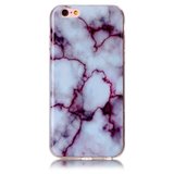 Marmor lila weiss grau Fall iPhone 6 6s Fall_