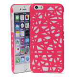 Vogelnest iPhone 6 6s Hartschalenkoffer Vogelnest Design - Pink_
