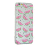 Wassermelonenhülle iPhone 6 6s TPU Transparente Abdeckung Melonenfrucht - Transparent_