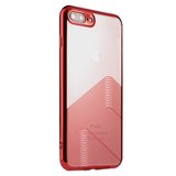 Sulada Clear iPhone 7 Plus 8 Plus TPU-Hülle - Rot Metallic_