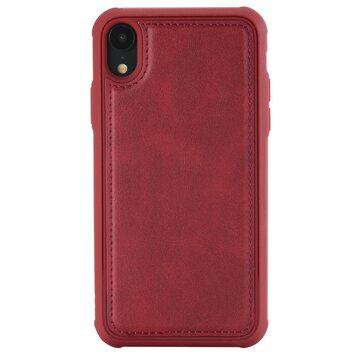 Magnetische rote Lederhülle Kompatibel mit iPhone XR - Rot Magnetische rote Lederhülle Kompatibel mit iPhone XR - Rot