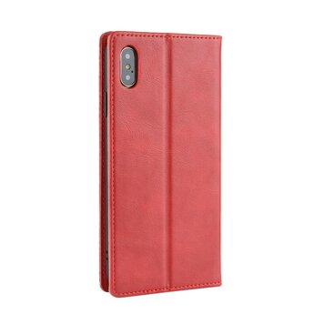 Vintage-Geldbörsenhülle aus Kunstleder, Kompatibel mit iPhone X XS - rote Hülle Vintage-Geldbörsenhülle aus Kunstleder, Kompatibel mit iPhone X XS - rote Hülle