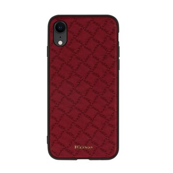 DZGOGO Yago Series Case PU-Leder-Nähgitter Kompatibel mit iPhone XR - Rot DZGOGO Yago Series Case PU-Leder-Nähgitter Kompatibel mit iPhone XR - Rot