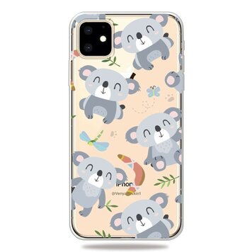 Süsse flexible Koala-Hülle Kompatibel mit iPhone 11 TPU-Hülle - Transparent Süsse flexible Koala-Hülle Kompatibel mit iPhone 11 TPU-Hülle - Transparent
