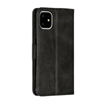 Leder Wallet Bookcase Wallet Case Kompatibel mit iPhone 11 - Schwarz Leder Wallet Bookcase Wallet Case Kompatibel mit iPhone 11 - Schwarz