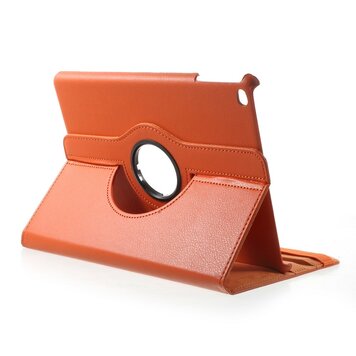Schutz 360 Drehung Kunstleder Flip Cover - Kompatibel mit iPad 2017 2018 - Orange Schutz 360 Drehung Kunstleder Flip Cover - Kompatibel mit iPad 2017 2018 - Orange