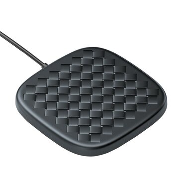 Baseus BV Woven Texture 10 W 7,5 W kabelloses Qi-Ladepad - Schwarz Baseus BV Woven Texture 10 W 7,5 W kabelloses Qi-Ladepad - Schwarz