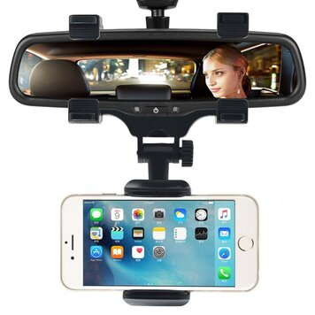 Universeller Smartphone-Halter mit Klemme am Auto-Innenspiegel, Kompatibel mit iPhone Universeller Smartphone-Halter mit Klemme am Auto-Innenspiegel, Kompatibel mit iPhone
