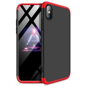 360 Protection Case Cover Kompatibel mit iPhone XR Hülle - Schwarz und Rot 360 Protection Case Cover Kompatibel mit iPhone XR Hülle - Schwarz und Rot