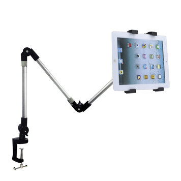 Universeller Tablet-Halter, Tischarm, 3 Aufsätze - Aluminium, 360-Grad-Drehung Universeller Tablet-Halter, Tischarm, 3 Aufsätze - Aluminium, 360-Grad-Drehung